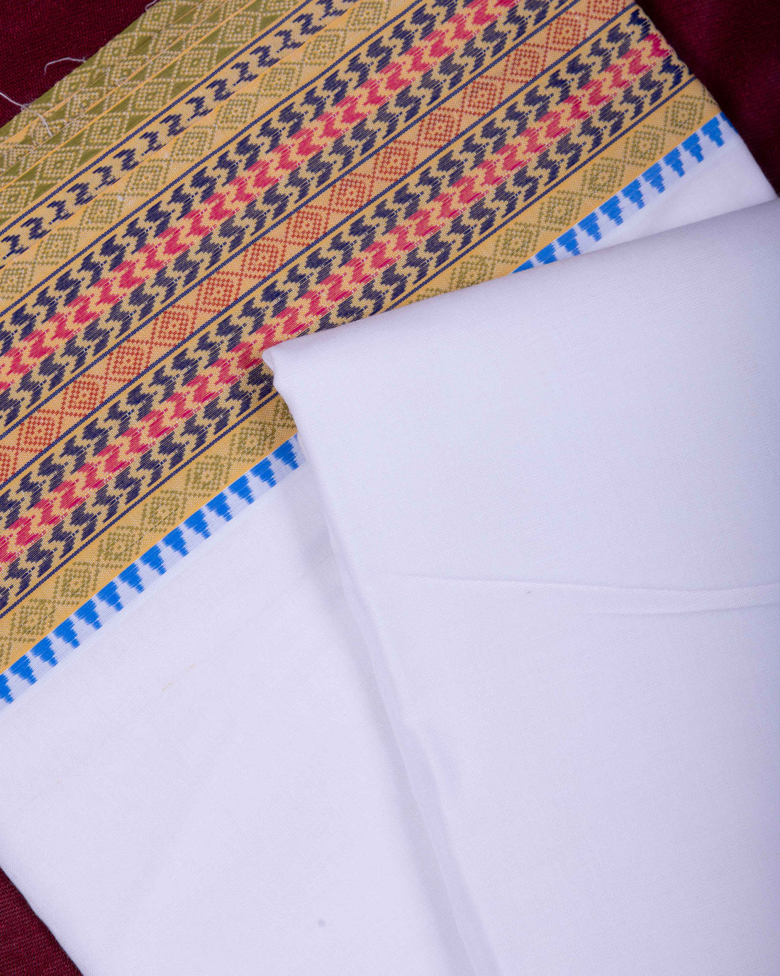 White Colour Cotton Dhoti