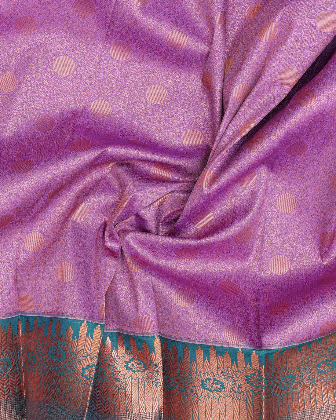 Purple Colour Copper Zari Aparna Saree