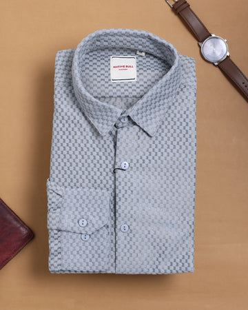 Nativebull grey colour casual shirt