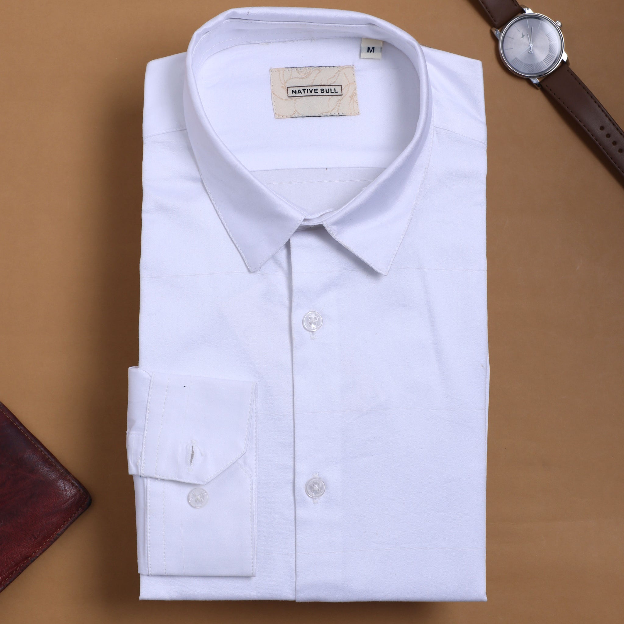 Nativebull white colour casual shirt