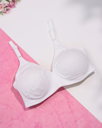 White Colour Everyday Bra