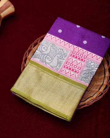 Violet Color Dola Saree - DO 155