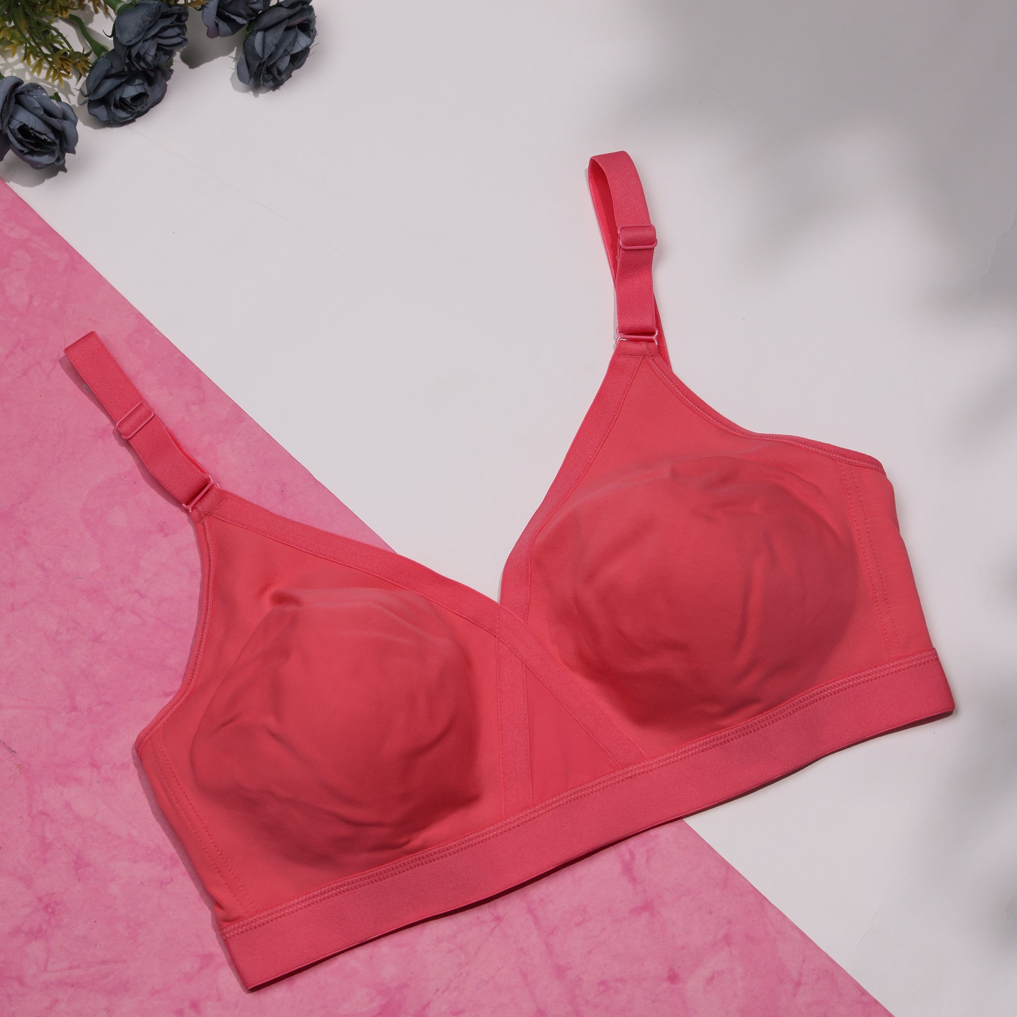 Pink Colour Everyday Bra