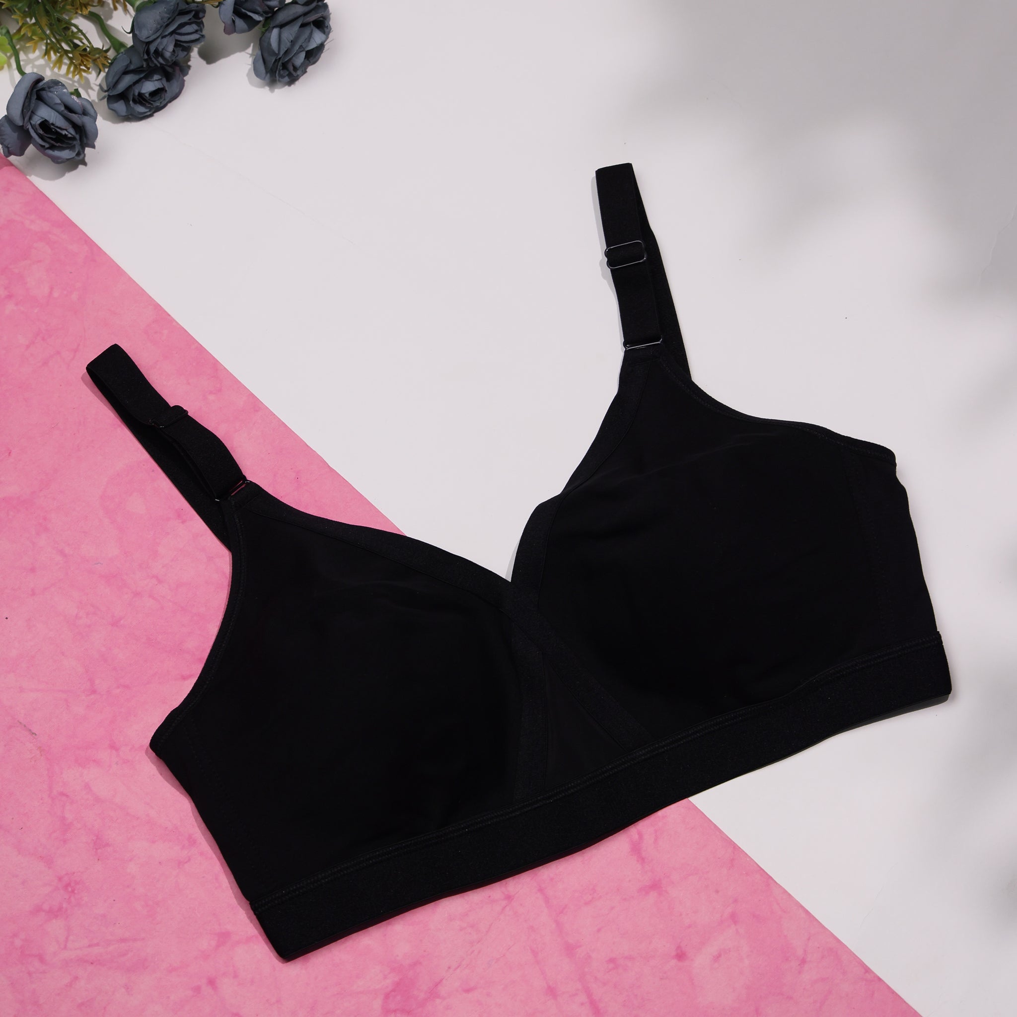 Black Colour Everyday Bra