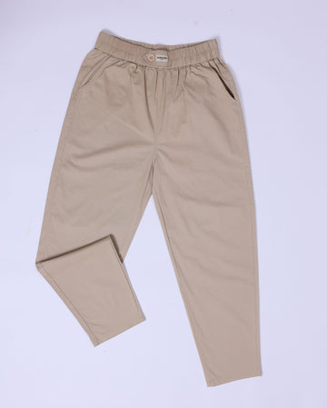 Women's Brown Colour Cotton Pant