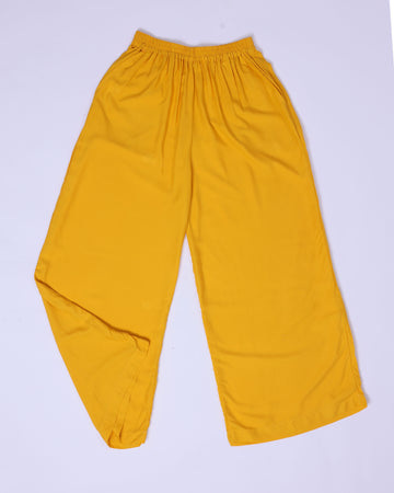 Yellow Colour Womens Palazzo