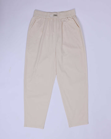 Women's Cream Colour Cotton Pant