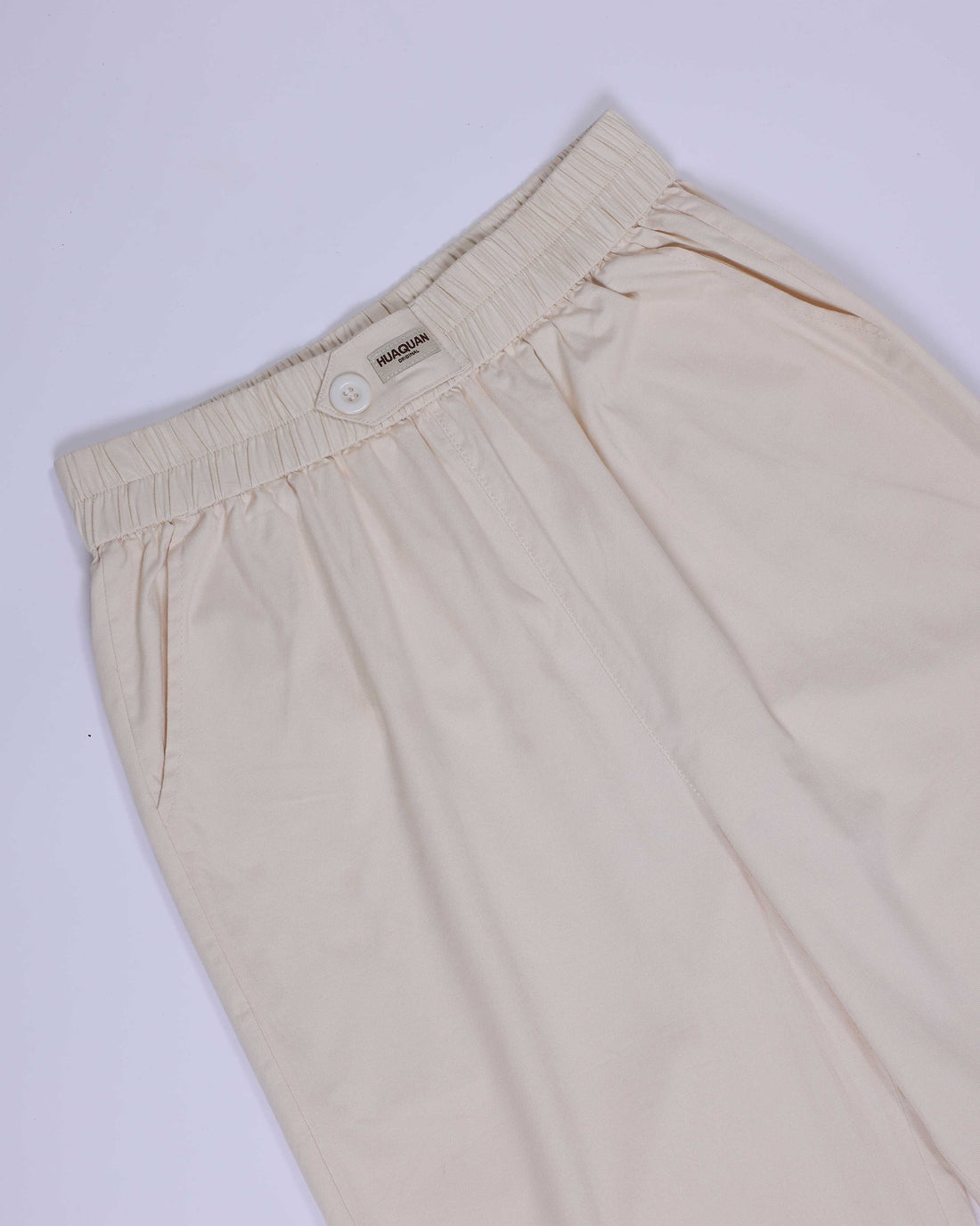 Women's Cream Colour Cotton Pant