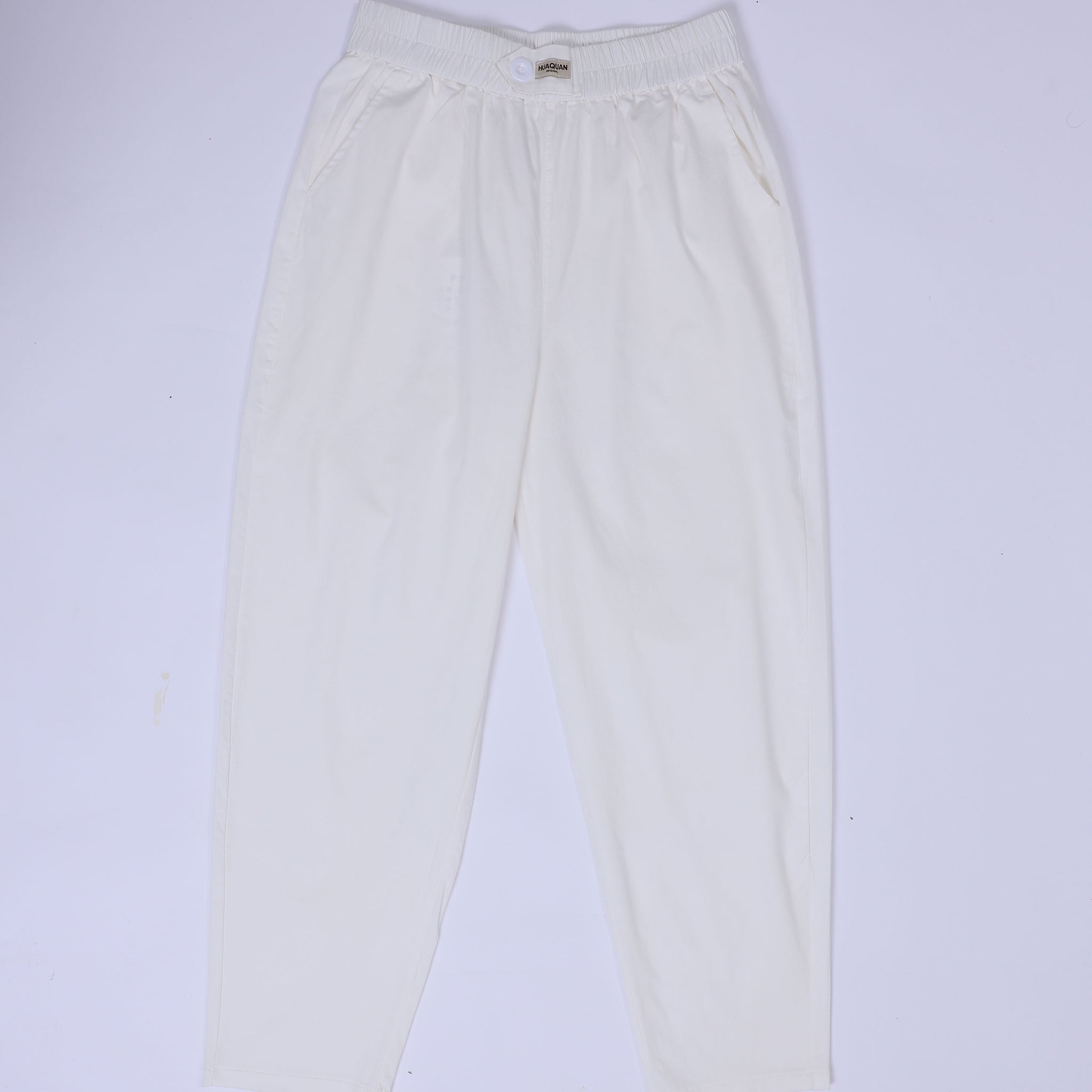 Women's White Colour Cotton Pant