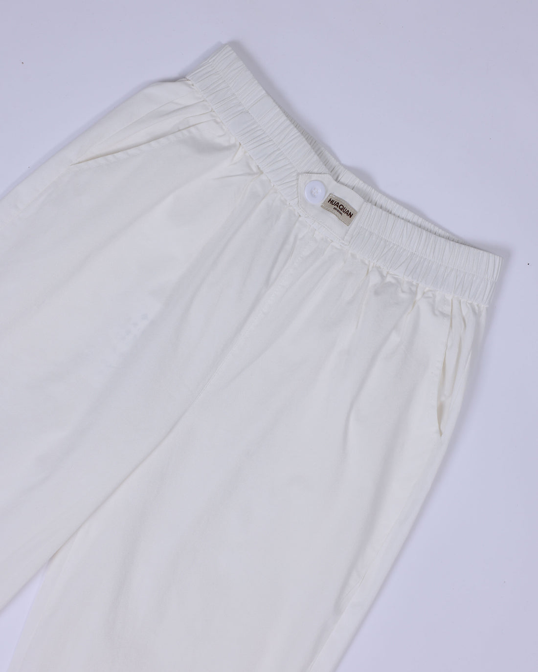 Women's White Colour Cotton Pant