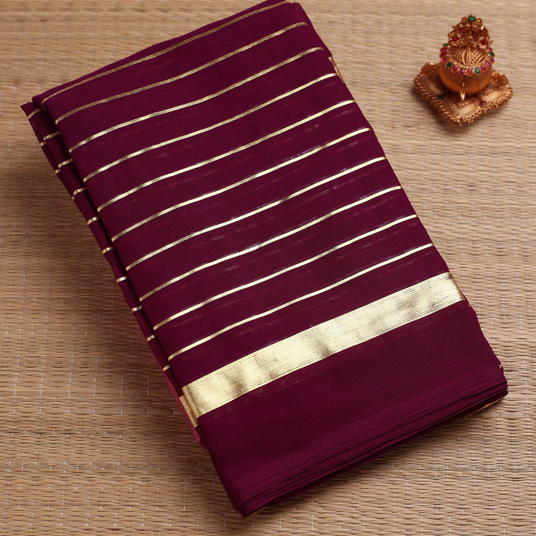 Maroon Color Fancy Saree