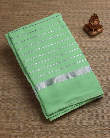 Pista Green Color Fancy Saree