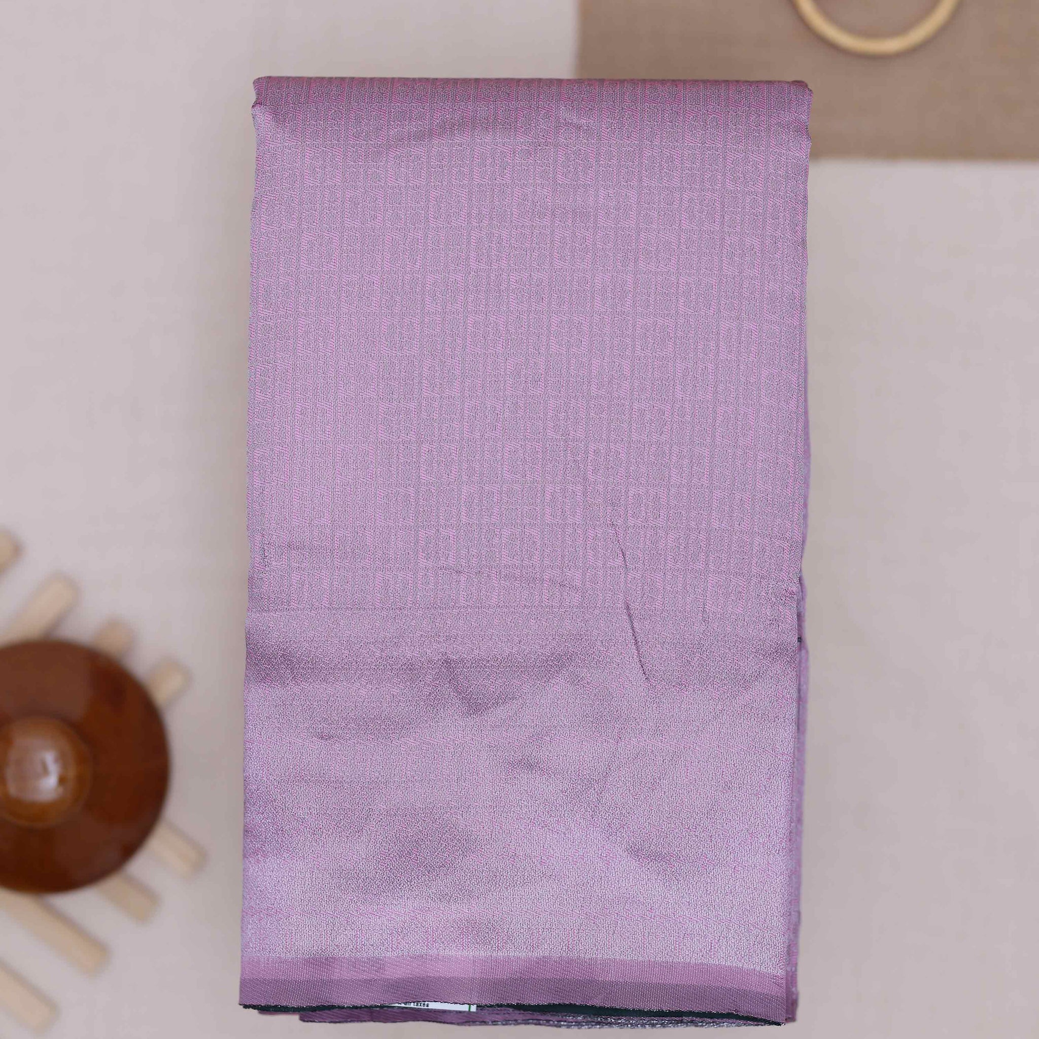 Purple color lichi silk saree