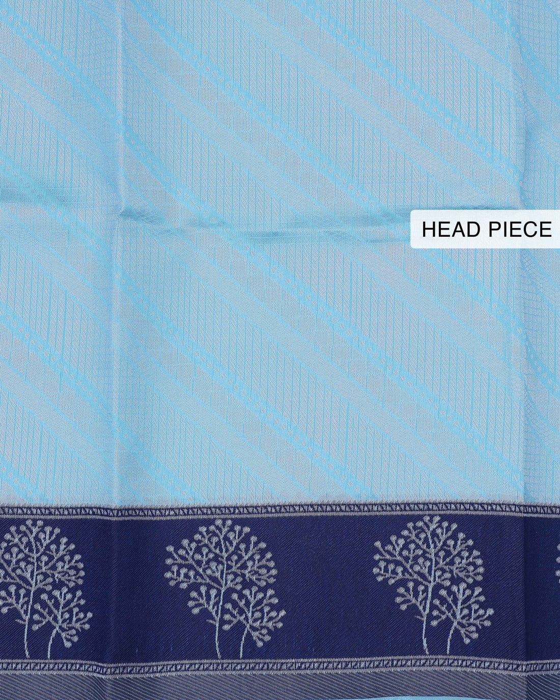 Sky blue color lichi silk saree