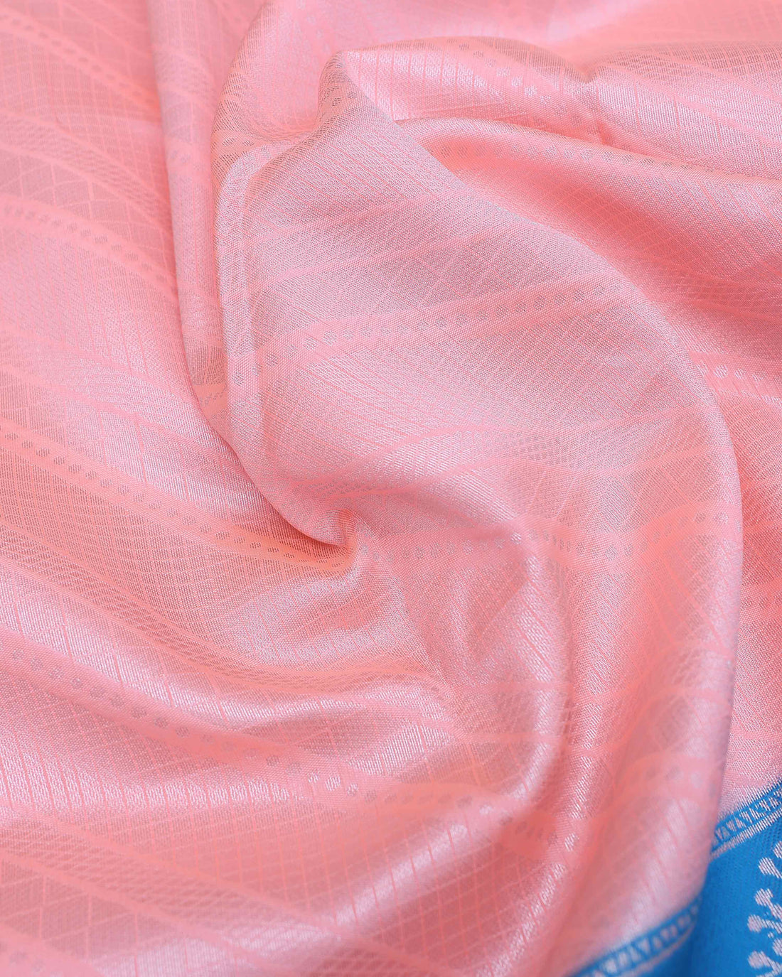 Pink color lichi silk saree