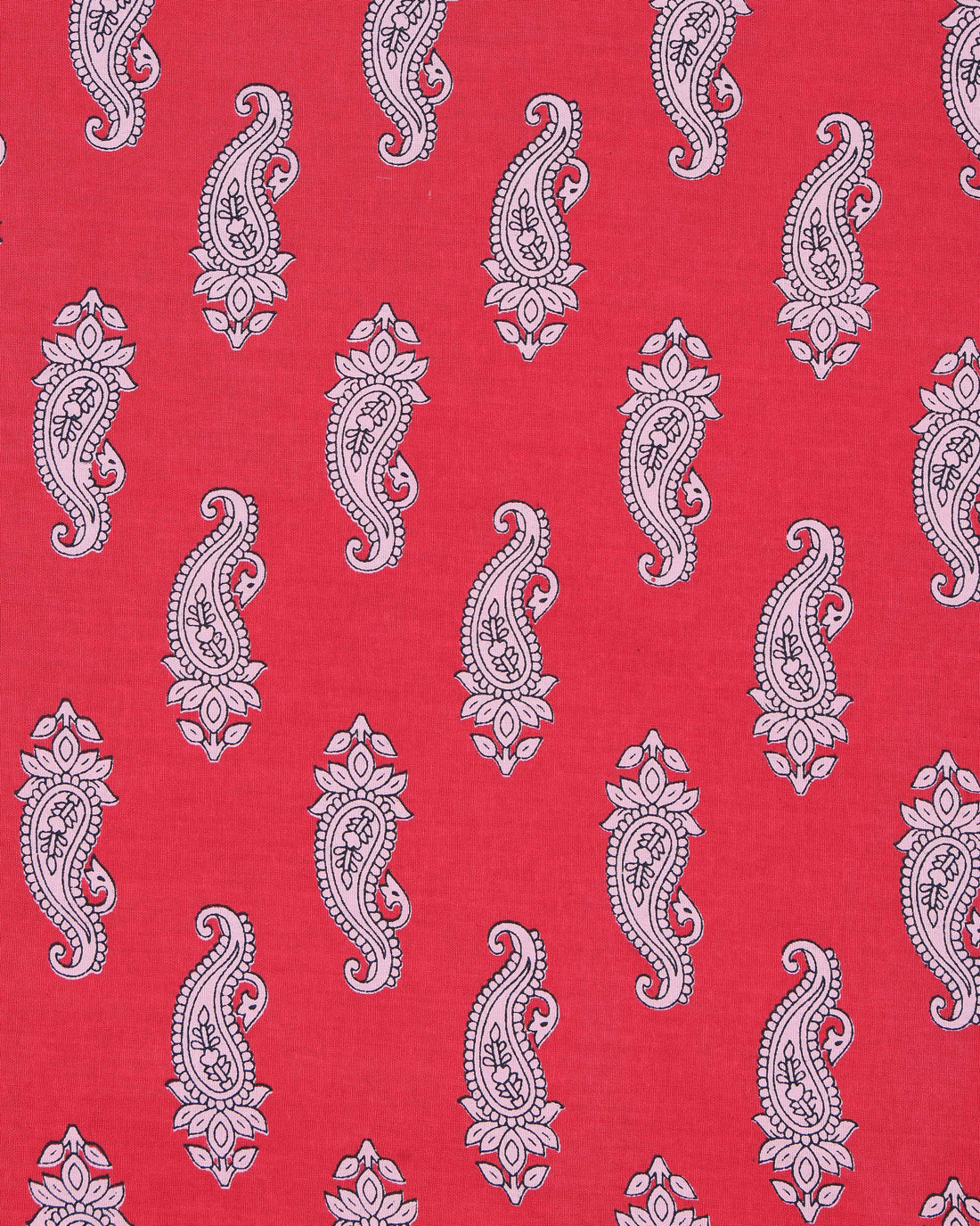 Red Unstitched Salwar Material