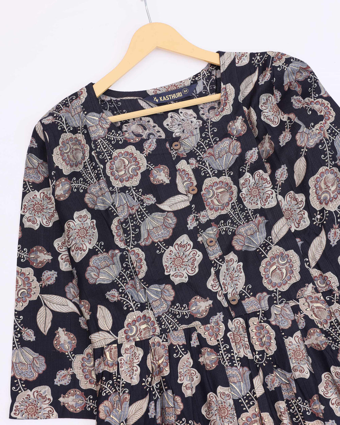 Black Floral Printed Womens Feeding Top