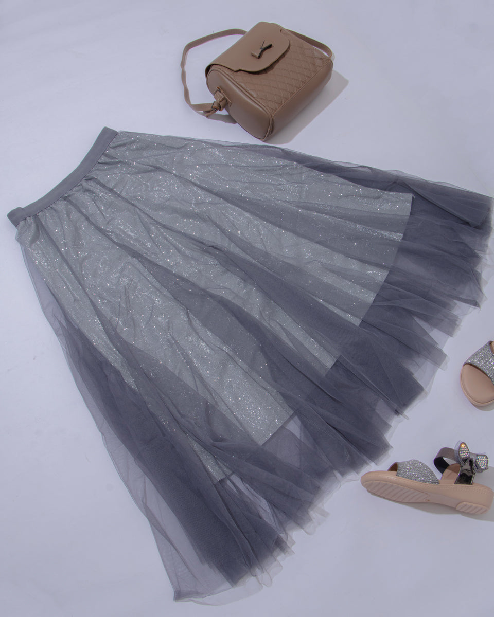 Grey Colour Womens Skirt