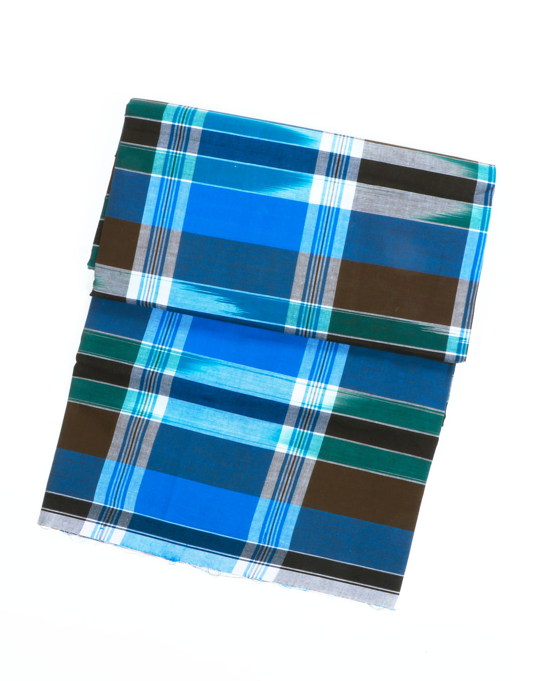 999 Brand Blue Checkered 2.10 m Stitched Lungi