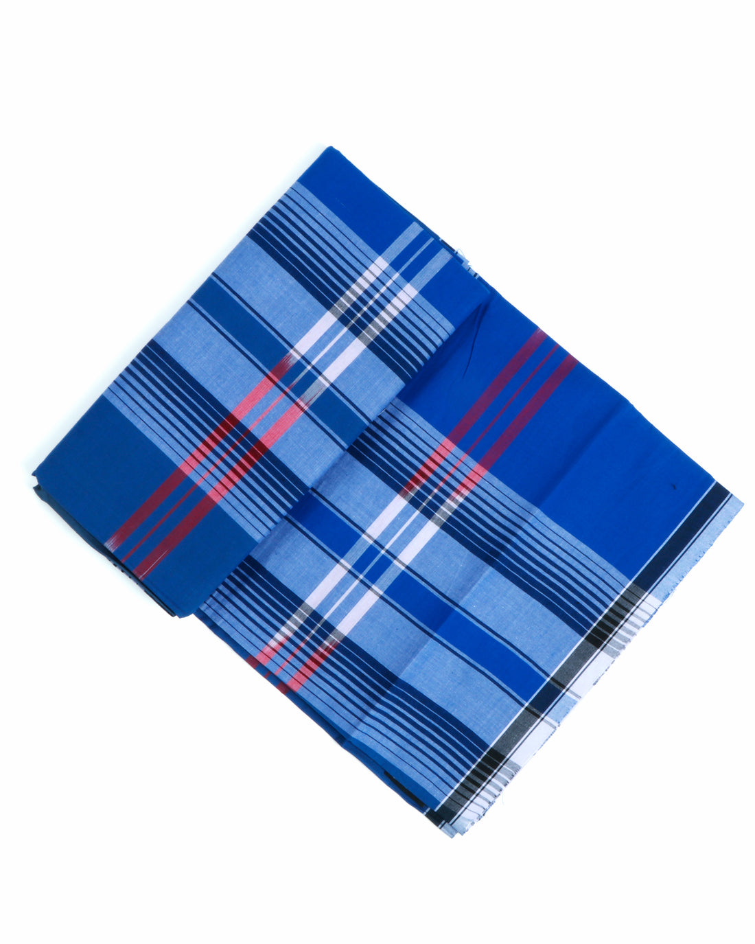 JKT Brand Blue Checkered 2.10 m Stitched Lungi