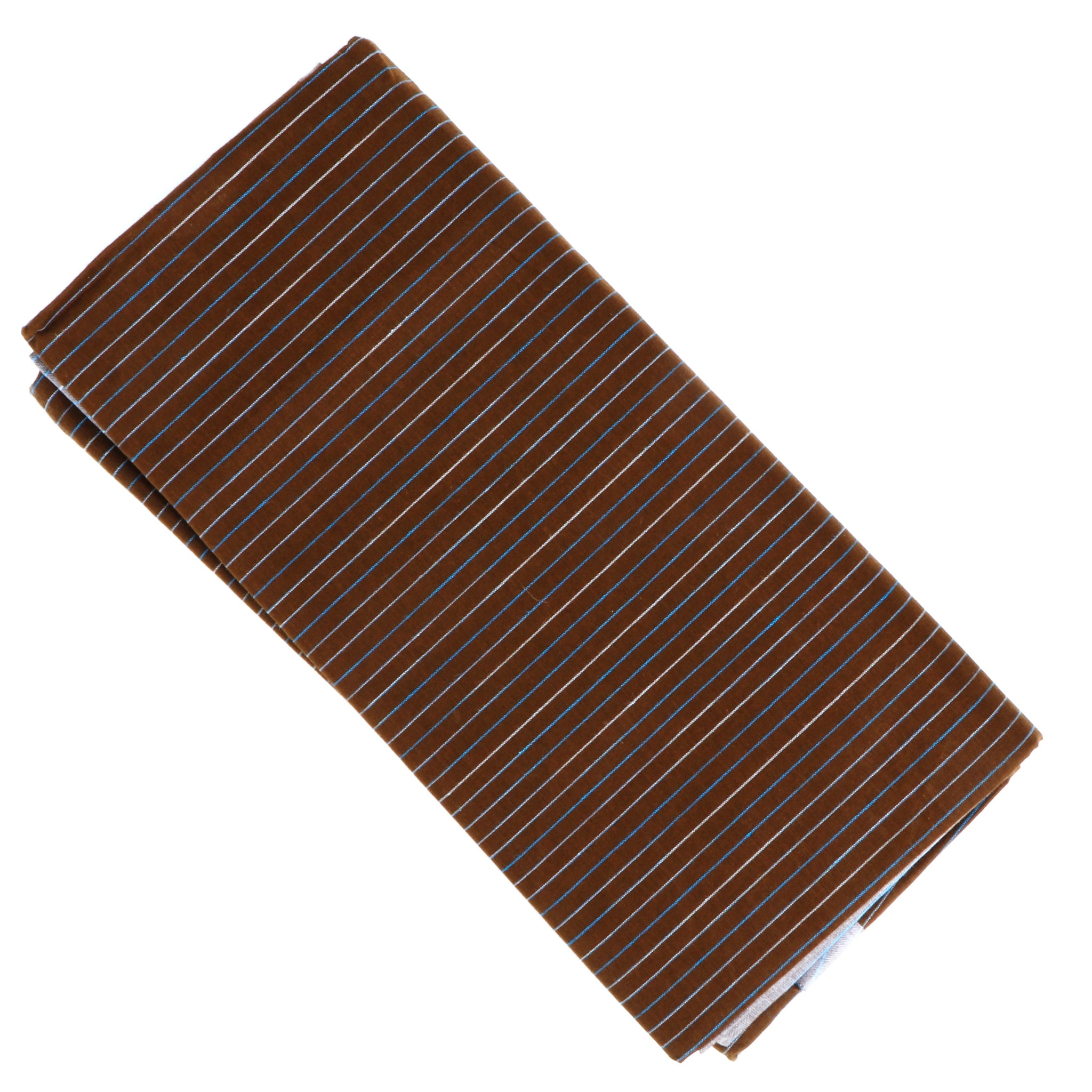 KIBS Brand Brown Striped 2.15 m Stitched Lungi