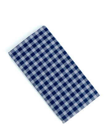 Sangu Brand Blue Checkered 2.10 m Stitched Lungi