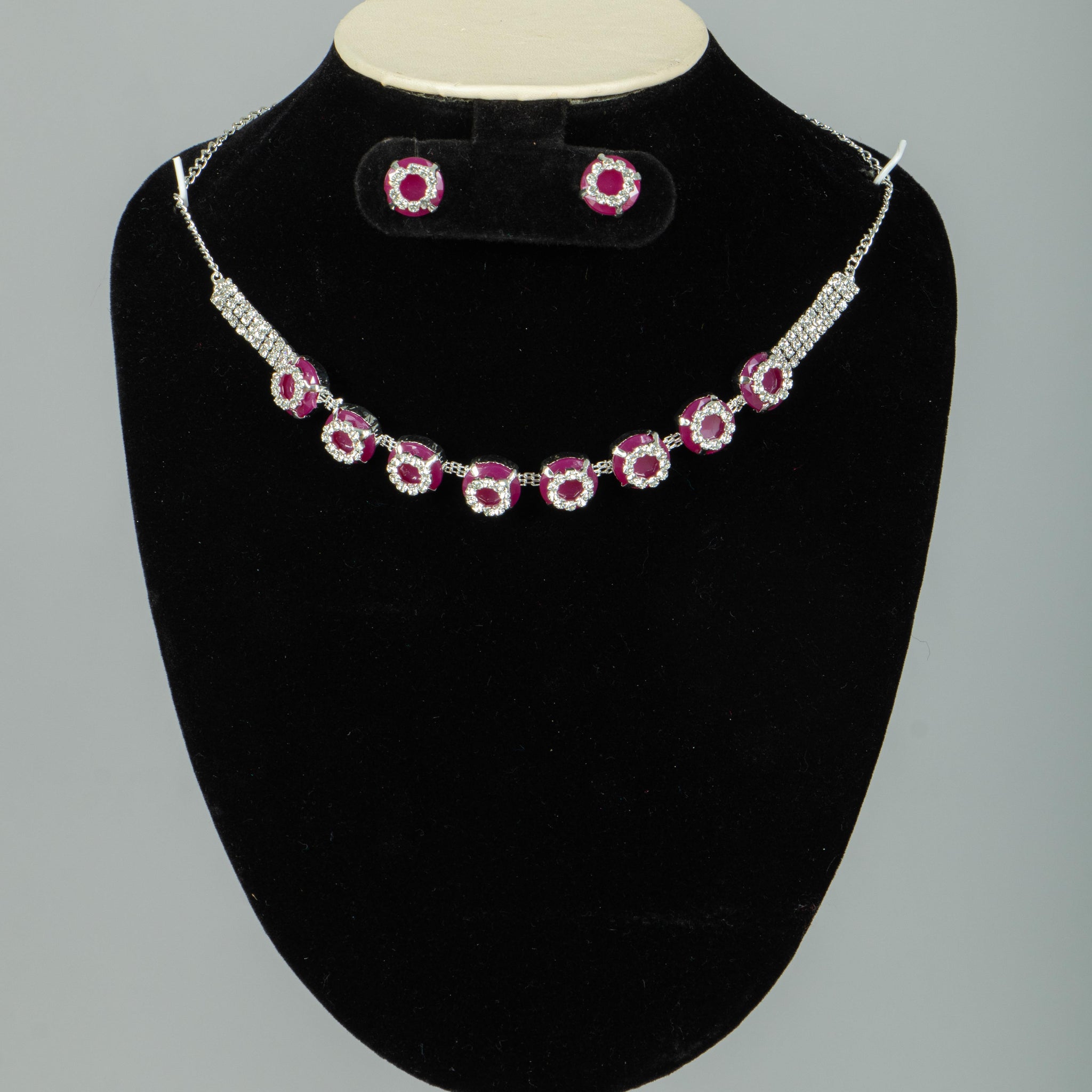 Silver Plated Necklace Set