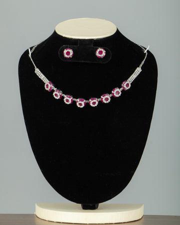 Silver Plated Necklace Set