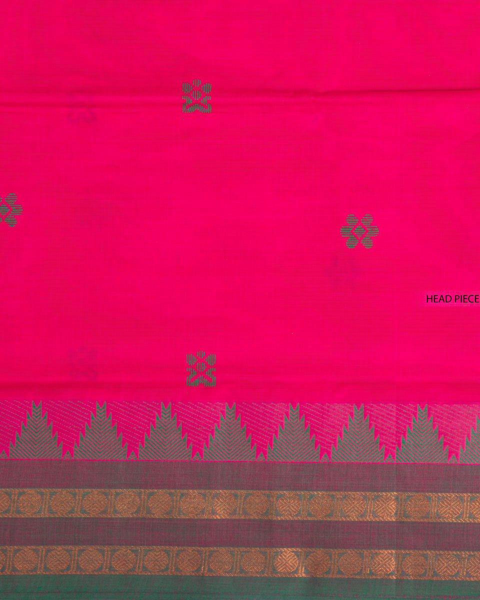 Pink Color Handloom Saree