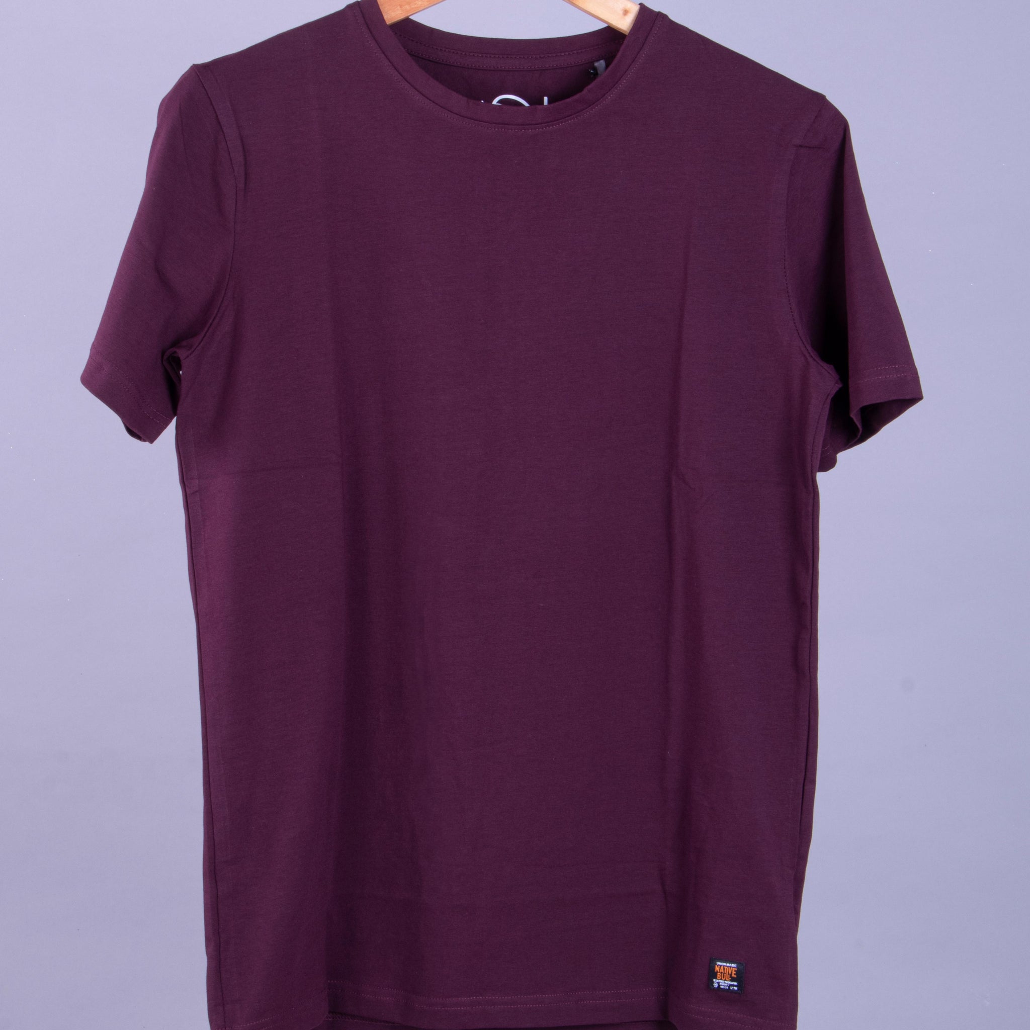 Nativebull Maroon Color Cotton Half Sleeve Round Neck T Shirt