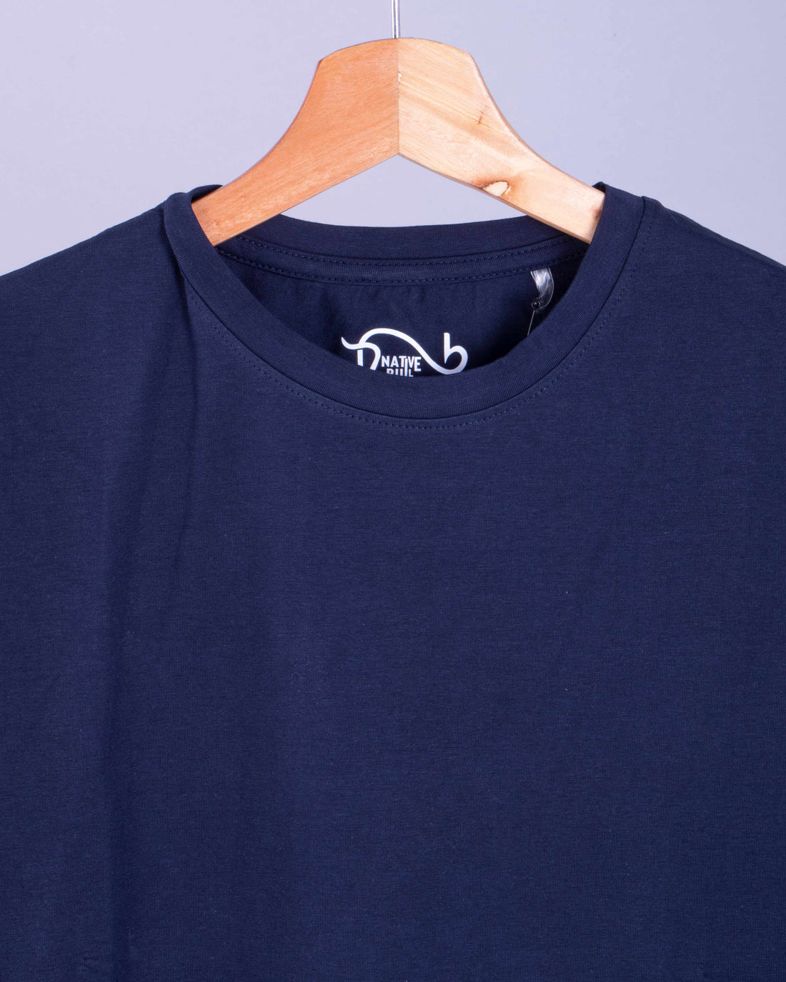 Nativebull Navy Blue Color Cotton Half Sleeve Round Neck T Shirt