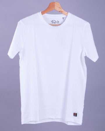 Nativebull White Color Cotton Half Sleeve Round Neck T Shirt