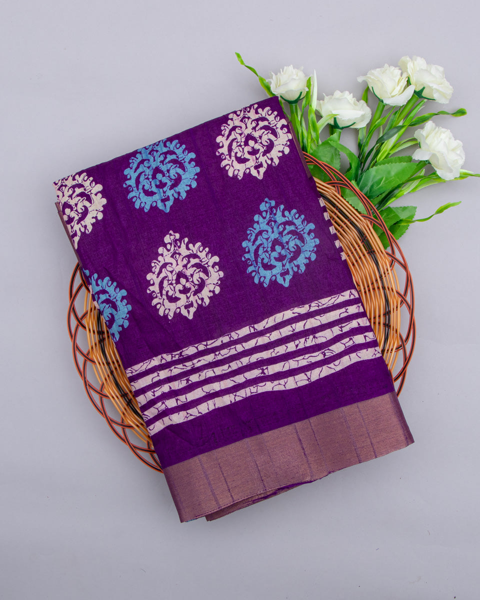 Violet Color Dola Saree - DO 86