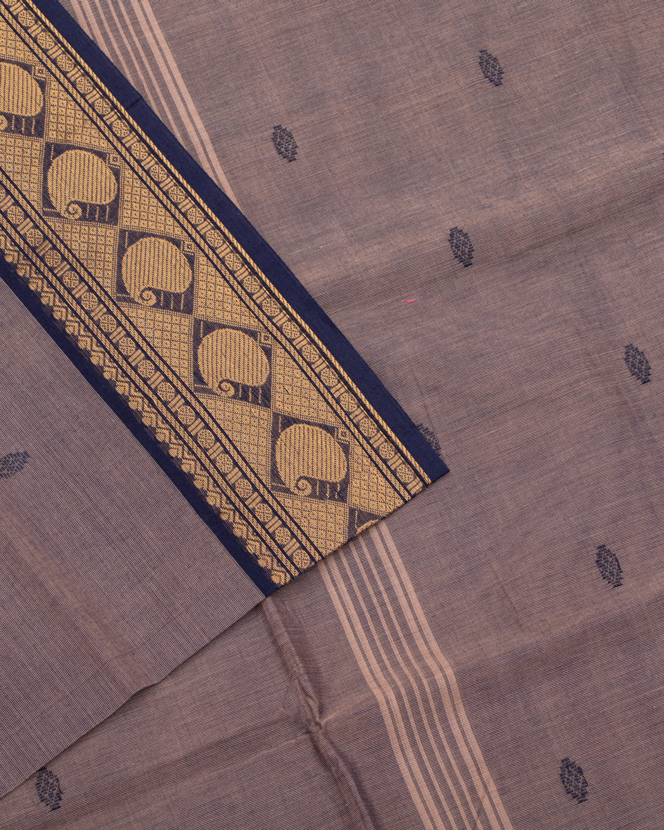 Brown Color Handloom Saree