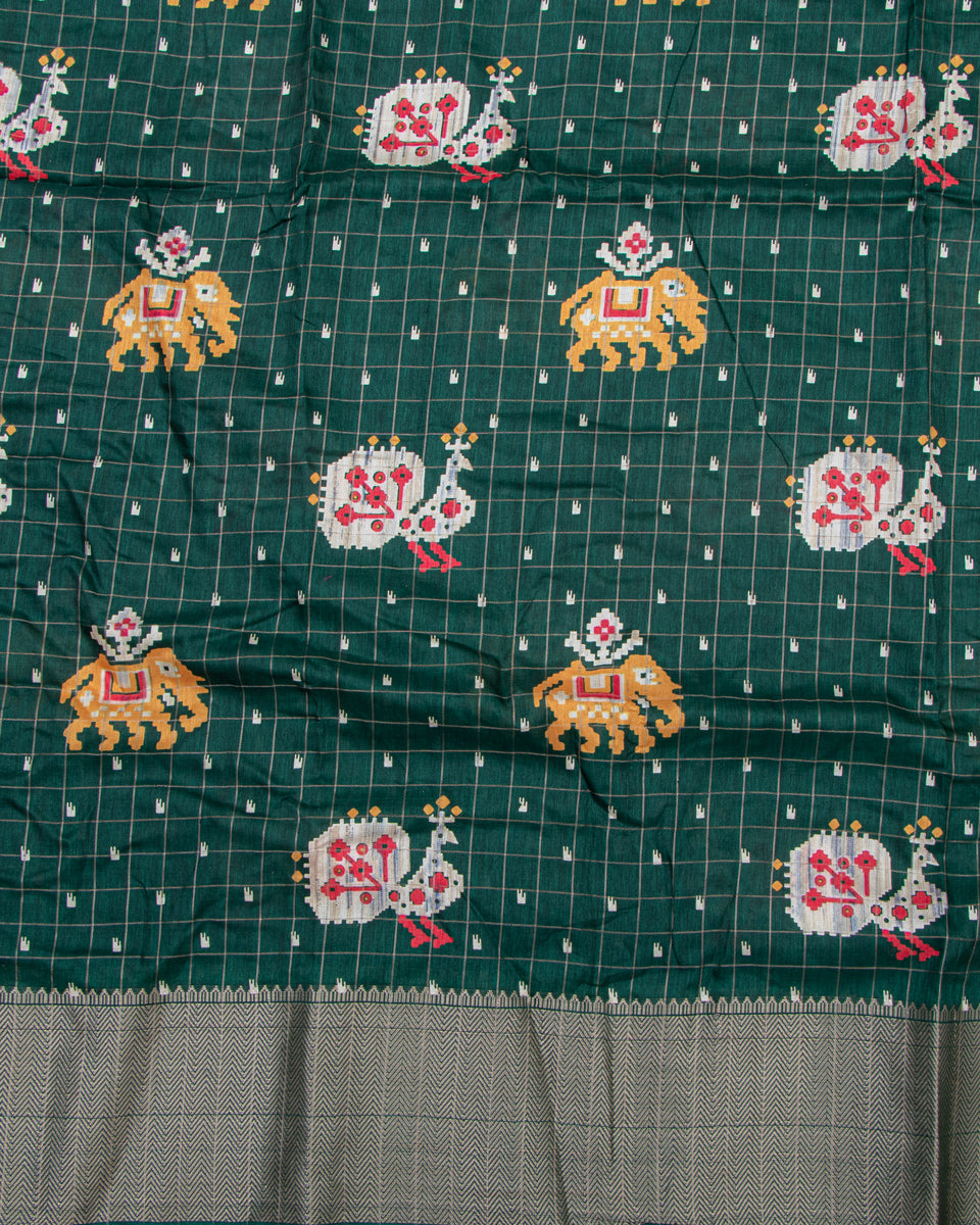 Green Color Dola Saree - DO 126