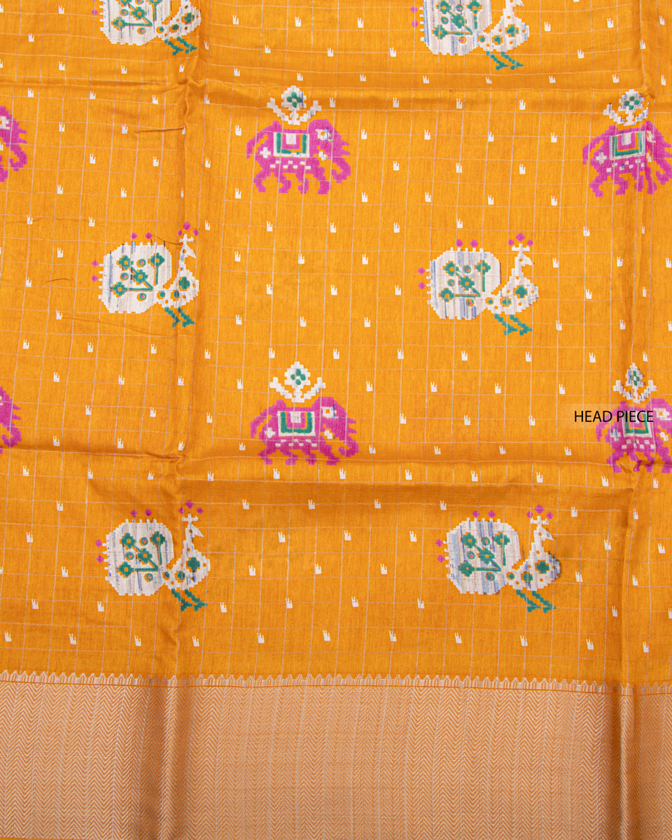 Yellow Color Dola Saree - DO 133