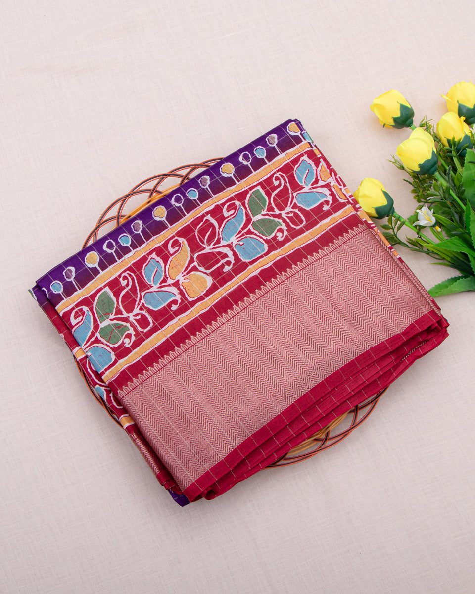 Purple Color Dola Saree