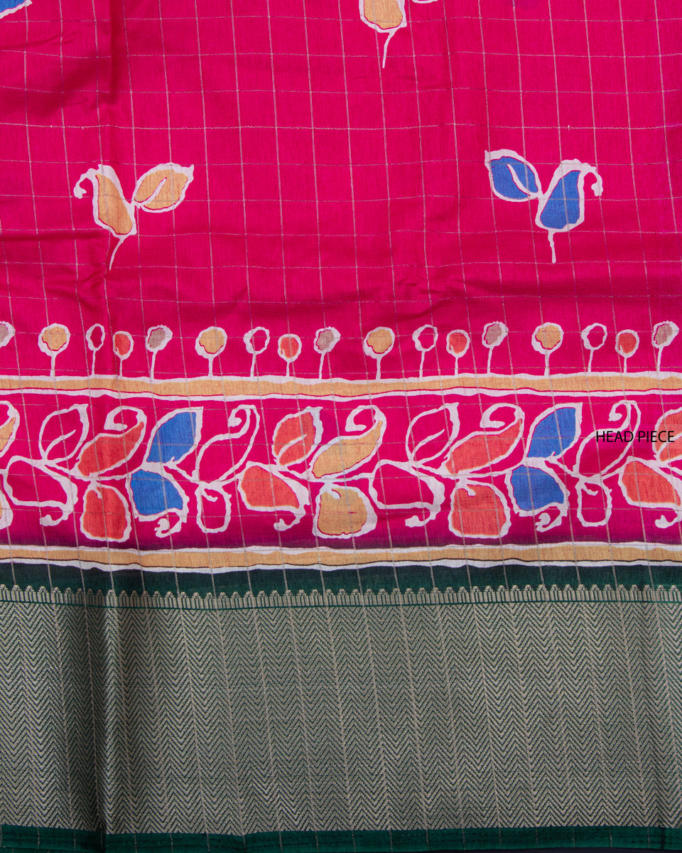 Pink Color Dola Saree