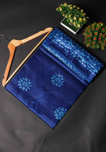 Blue Colour Polyester Sarees