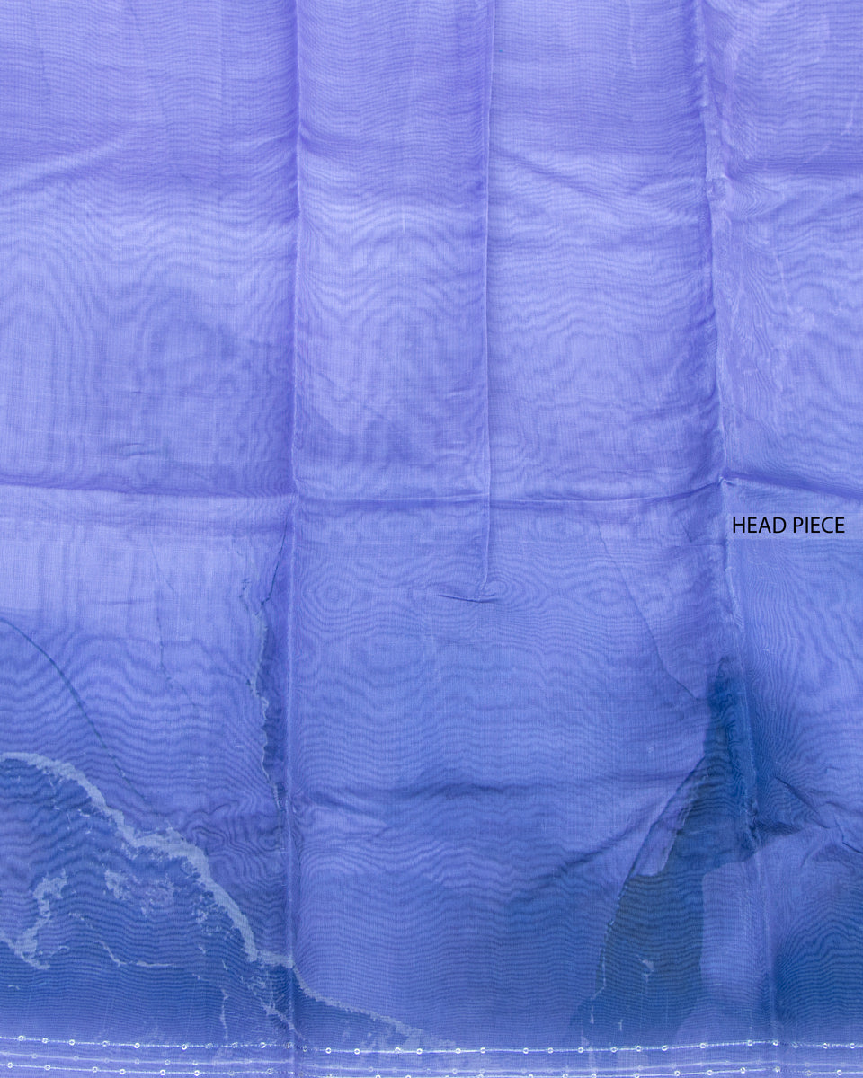 Violet Color Organza Saree