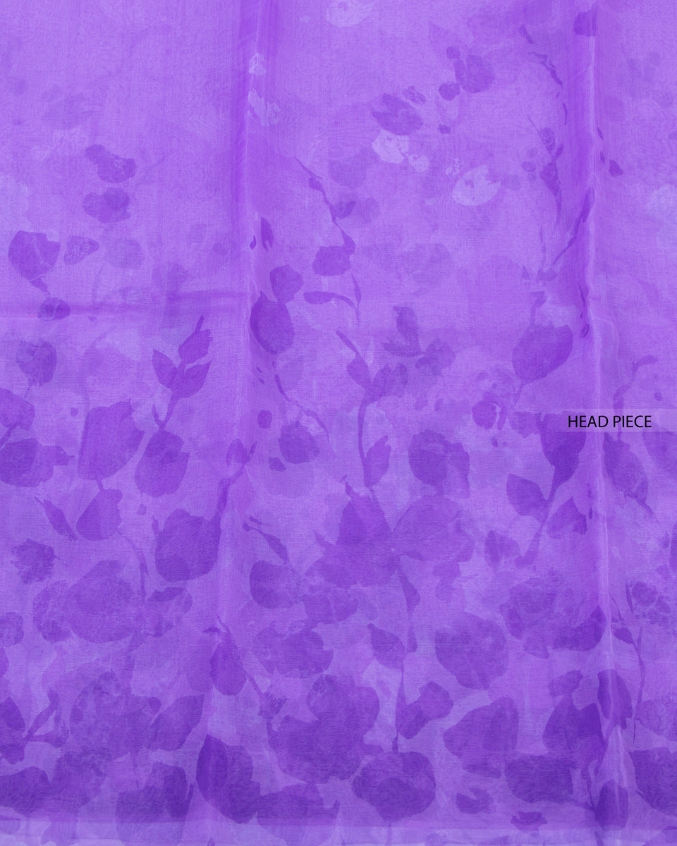 Purple Color Organza Saree