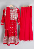 Magenta Colour Girls Salwar Readymade Set