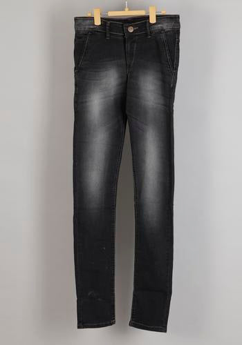 Men's Slim Fit Black Colour Jeans Pants four