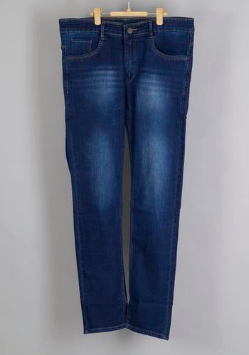 Men's Slim Fit Blue Colour Jeans Pants one