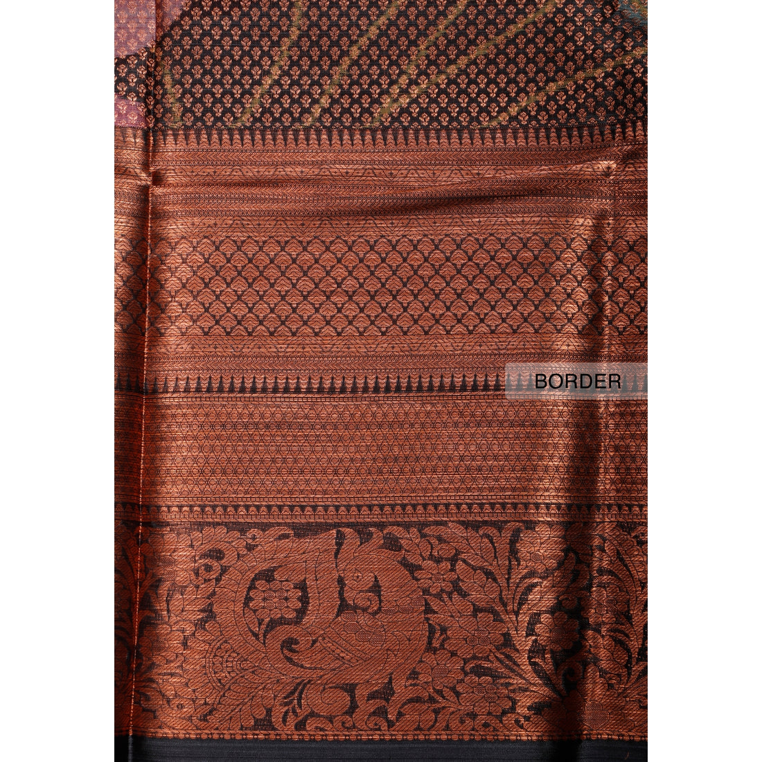 Multi Colour Copper Zari Niranjana Silk Saree One