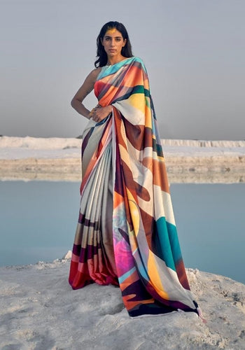 Multi Colour Printed Sarees Nine