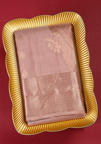 Onion Pink Colour Kanchipuram Pure Silk Saree