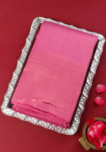 Pink Colour Kanchipuram Pure Silk Saree