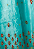 Red & Blue Colour Embroidered Kids Choli Online