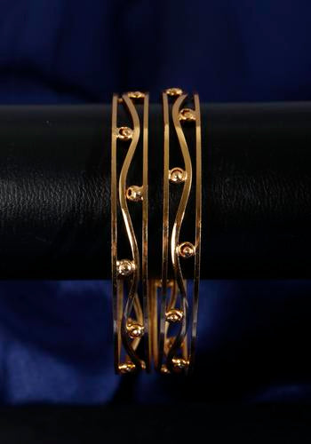 Set Of 2 Gold Plated Bangles 2